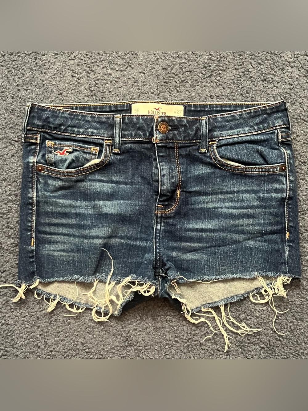 Hollister Dark Wash Denim Shorts